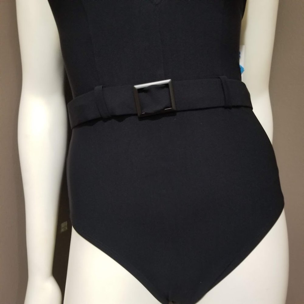 Skinny Dippers  Jelly Beans Cinch Ruffle Sleeve Soft Cup One Piece Swimsuit - Picture 3 of 11